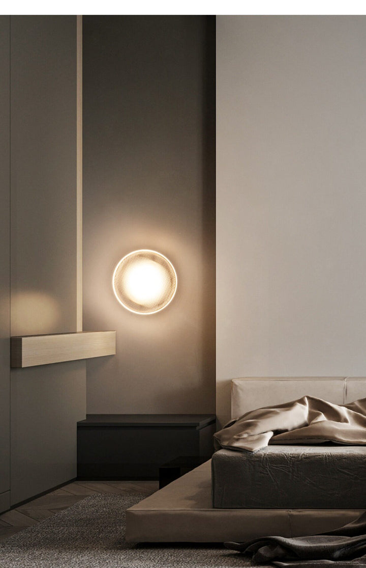 Luno Ribbed Glass Wall Light - Vakkerlight