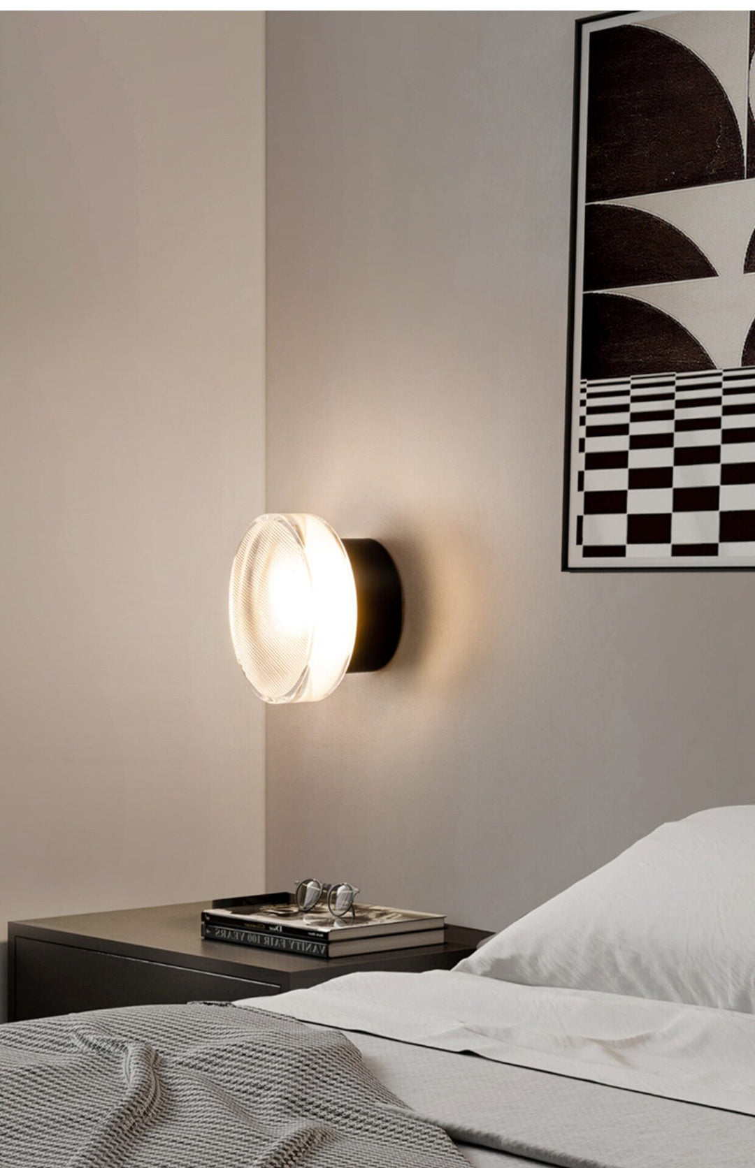 Luno Ribbed Glass Wall Light - Vakkerlight