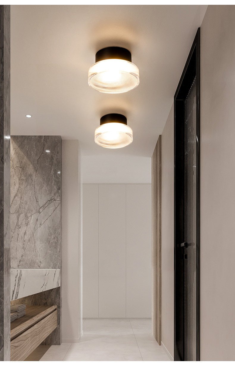 Luno Ribbed Glass Wall Light - Vakkerlight