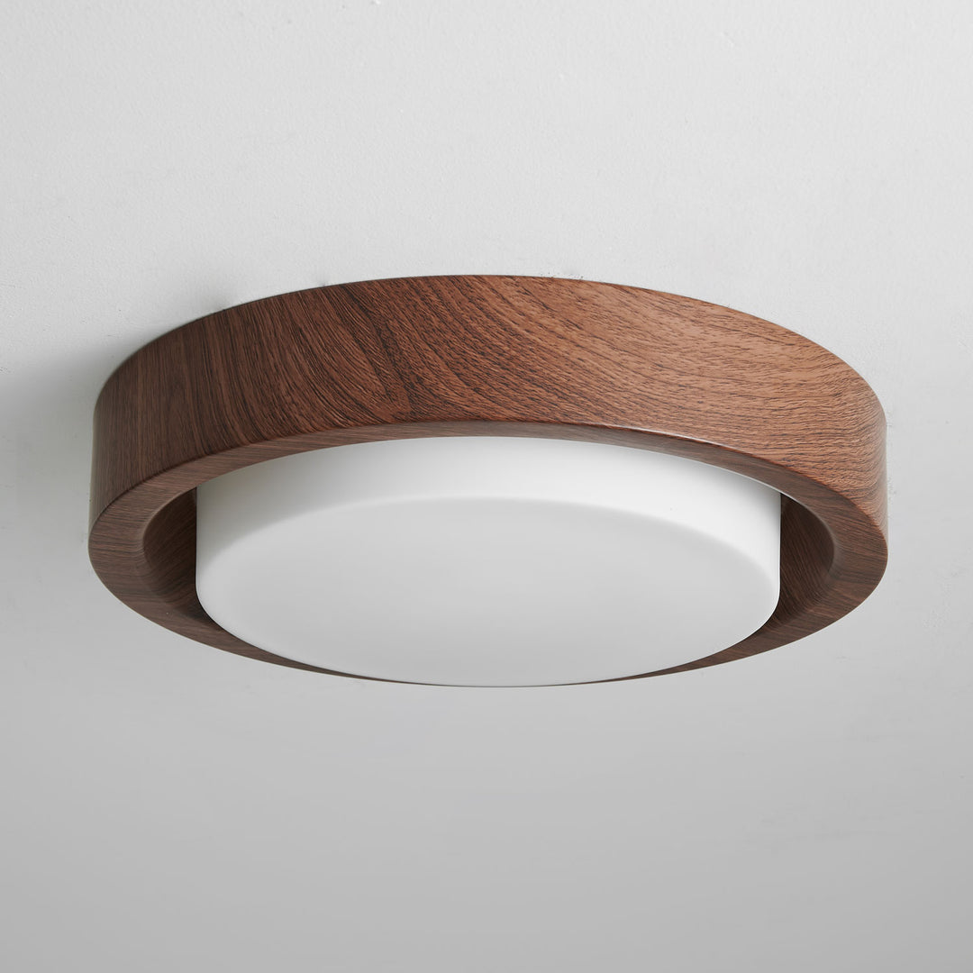 Lunor Wood Ring Ceiling Light - Vakkerlight