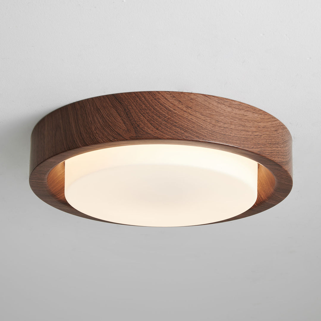 Lunor Wood Ring Ceiling Light - Vakkerlight