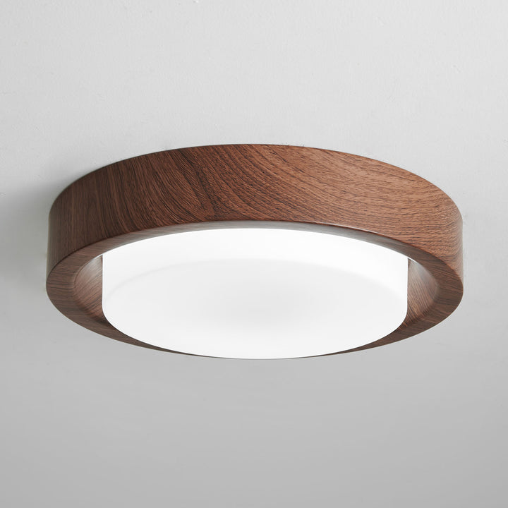 Lunor Wood Ring Ceiling Light - Vakkerlight