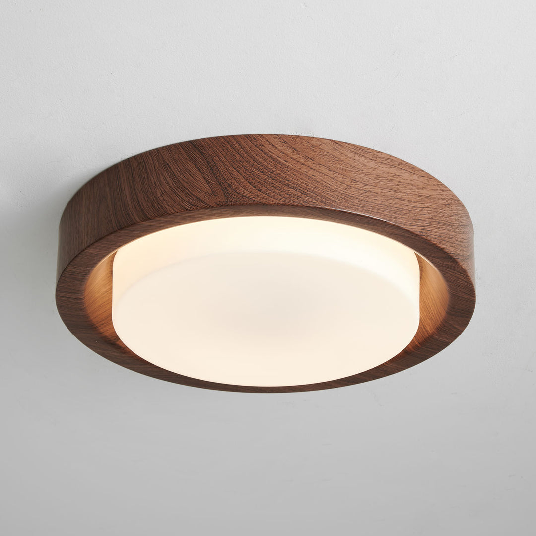 Lunor Wood Ring Ceiling Light - Vakkerlight