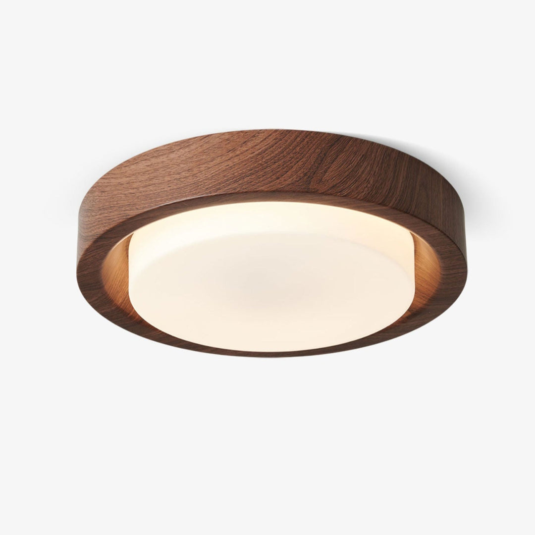 Lunor Wood Ring Ceiling Light - Vakkerlight