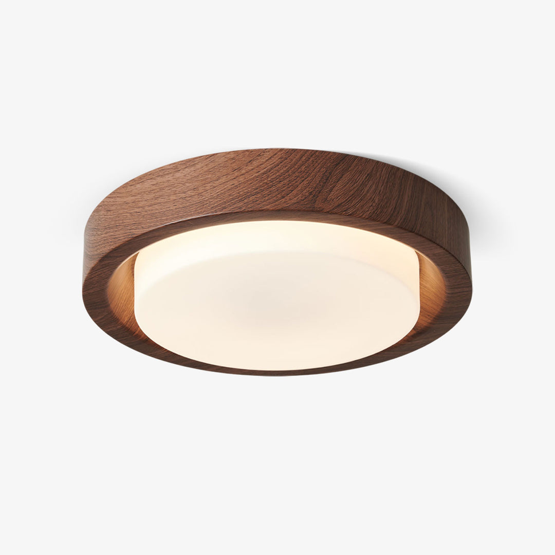 Lunor Wood Ring Ceiling Light - Vakkerlight