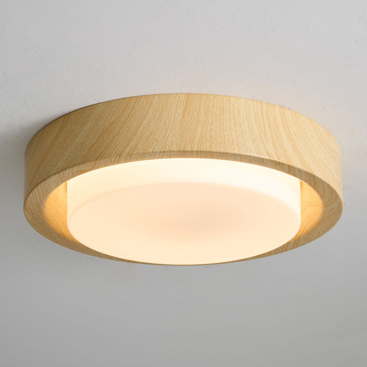 Lunor Wood Ring Ceiling Light - Vakkerlight