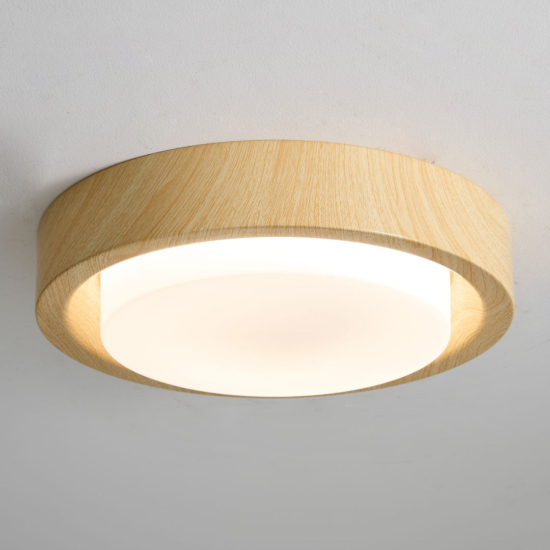 Lunor Wood Ring Ceiling Light - Vakkerlight