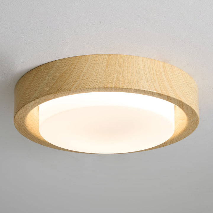 Lunor Wood Ring Ceiling Light - Vakkerlight