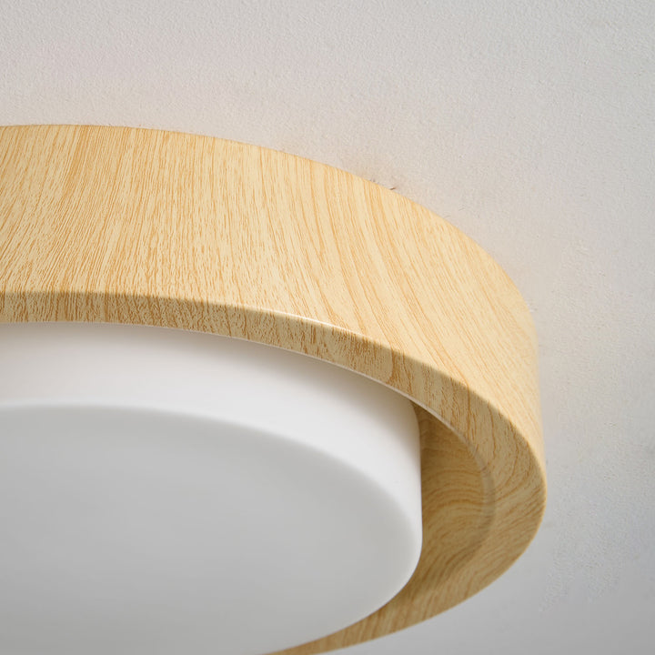 Lunor Wood Ring Ceiling Light - Vakkerlight