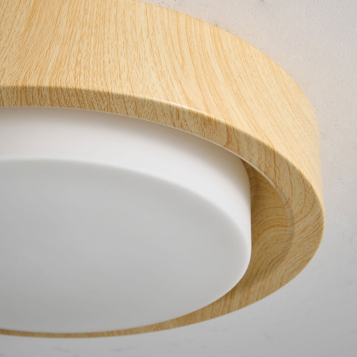 Lunor Wood Ring Ceiling Light - Vakkerlight