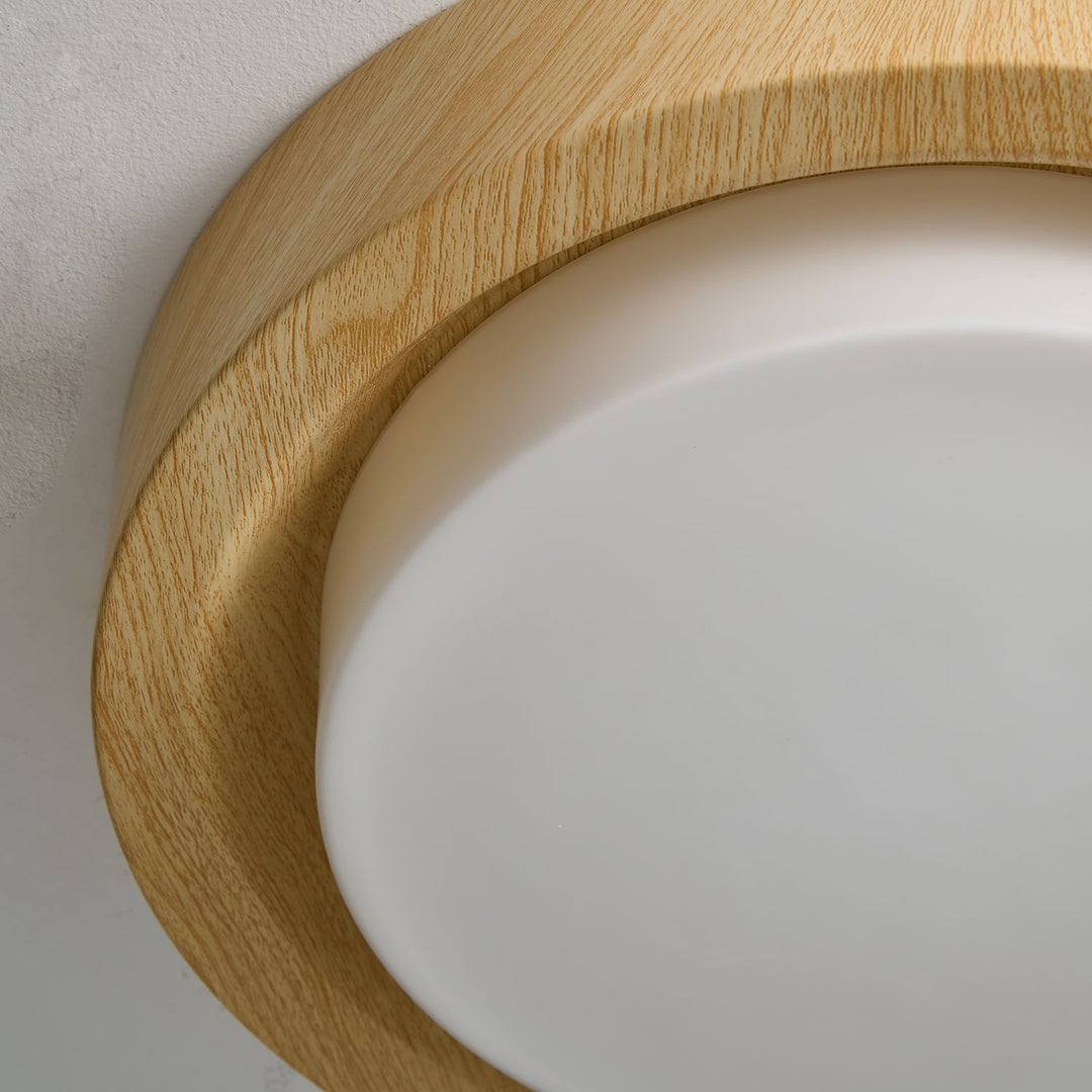 Lunor Wood Ring Ceiling Light - Vakkerlight
