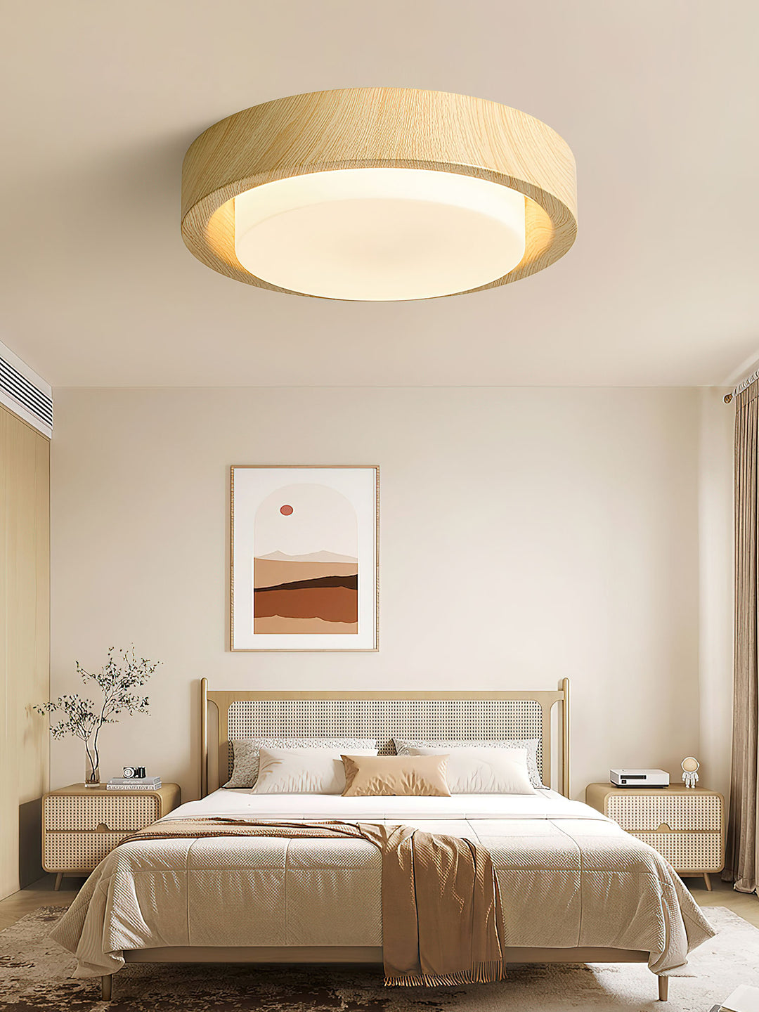 Lunor Wood Ring Ceiling Light - Vakkerlight