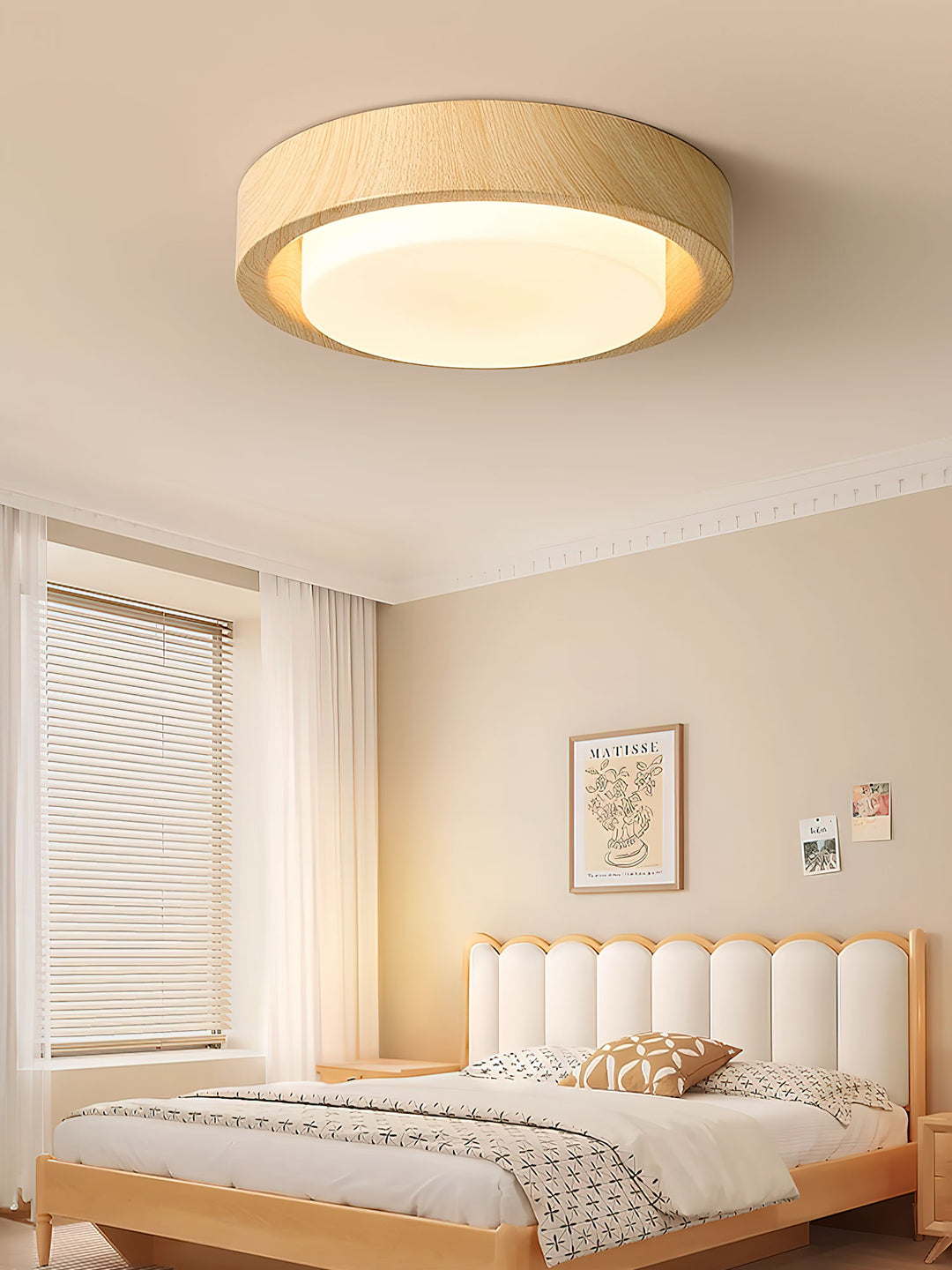 Lunor Wood Ring Ceiling Light - Vakkerlight