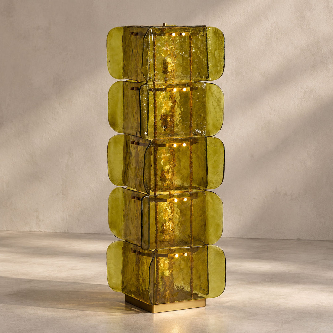 Lampada da terra Lush Glass Tower