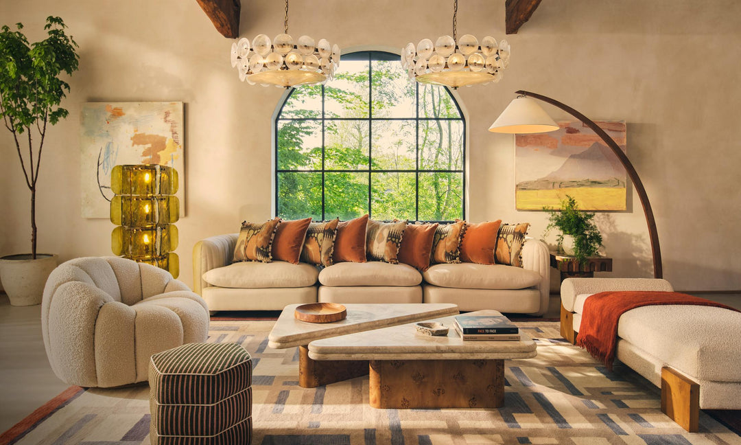 Lush Glass Tower Floor Lamp