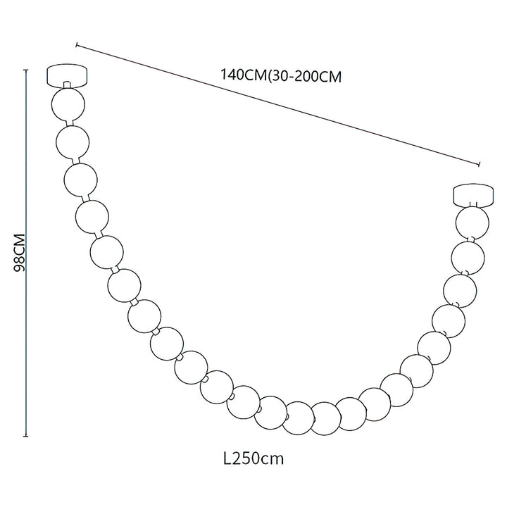 Strand Necklace Chandelier - Vakkerlight