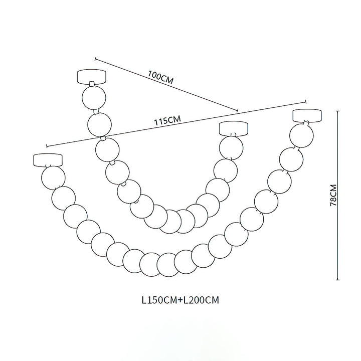 Strand Necklace Chandelier - Vakkerlight