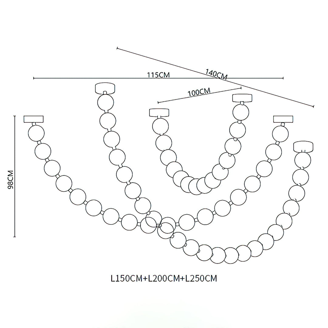 Strand Necklace Chandelier - Vakkerlight