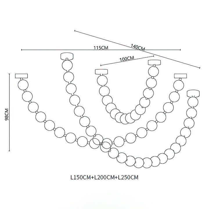 Strand Necklace Chandelier - Vakkerlight