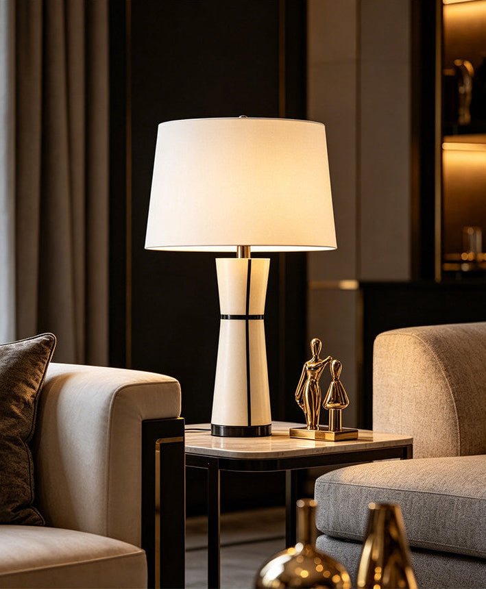 Luxe Leather Table Lamp - Vakkerlight
