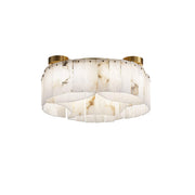 Luxe Alabaster Brass Ceiling Lamp - Vakkerlight