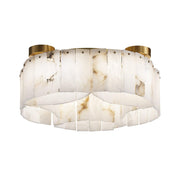 Luxe Alabaster Brass Ceiling Lamp