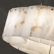 Luxe Alabaster Brass Ceiling Lamp