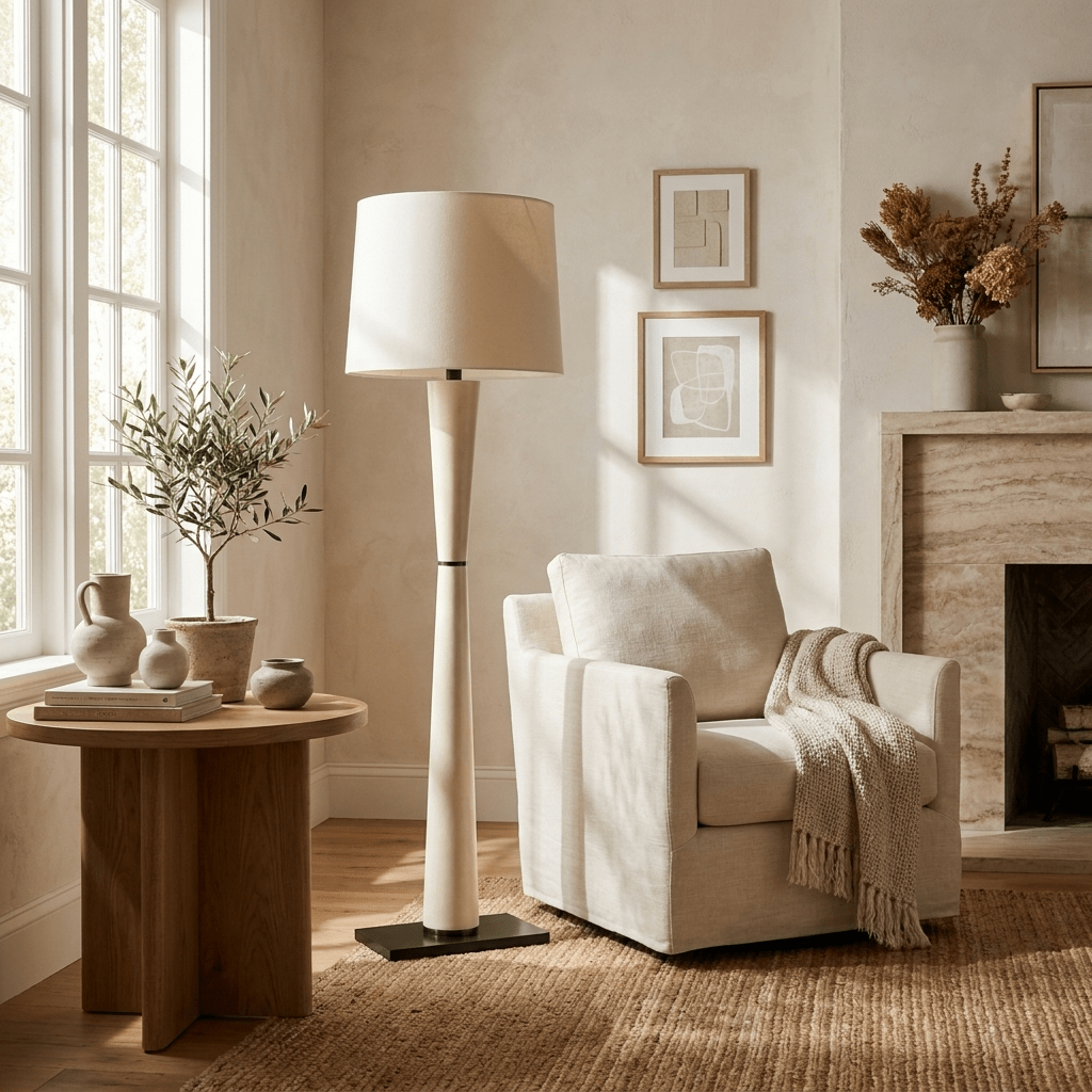 Luxe Leather Floor Lamp - Vakkerlight