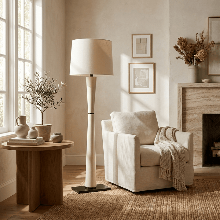 Luxe Leather Floor Lamp - Vakkerlight