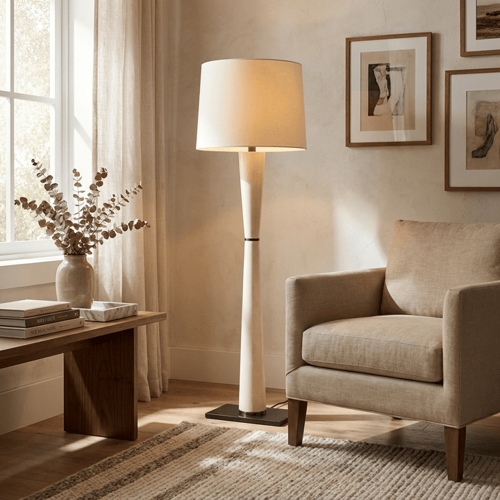 Luxe Leather Floor Lamp - Vakkerlight
