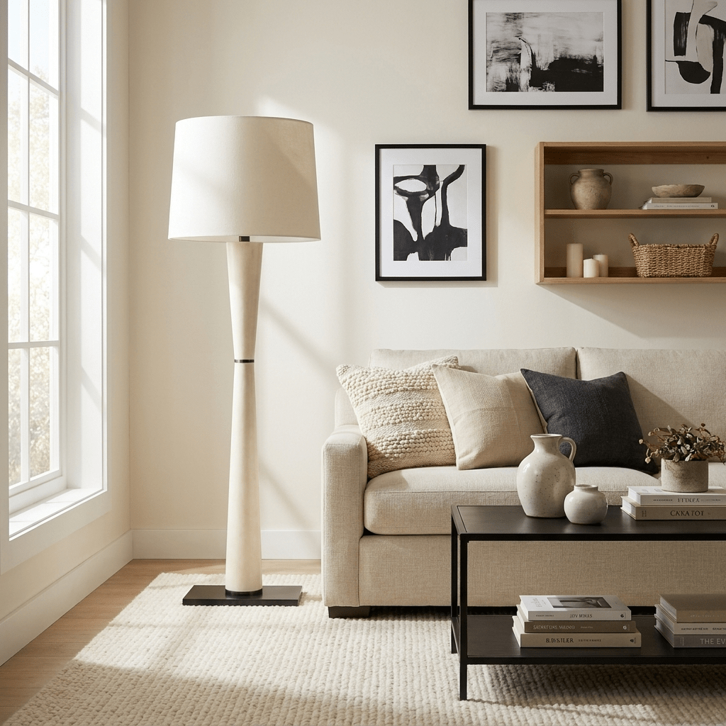 Luxe Leather Floor Lamp - Vakkerlight