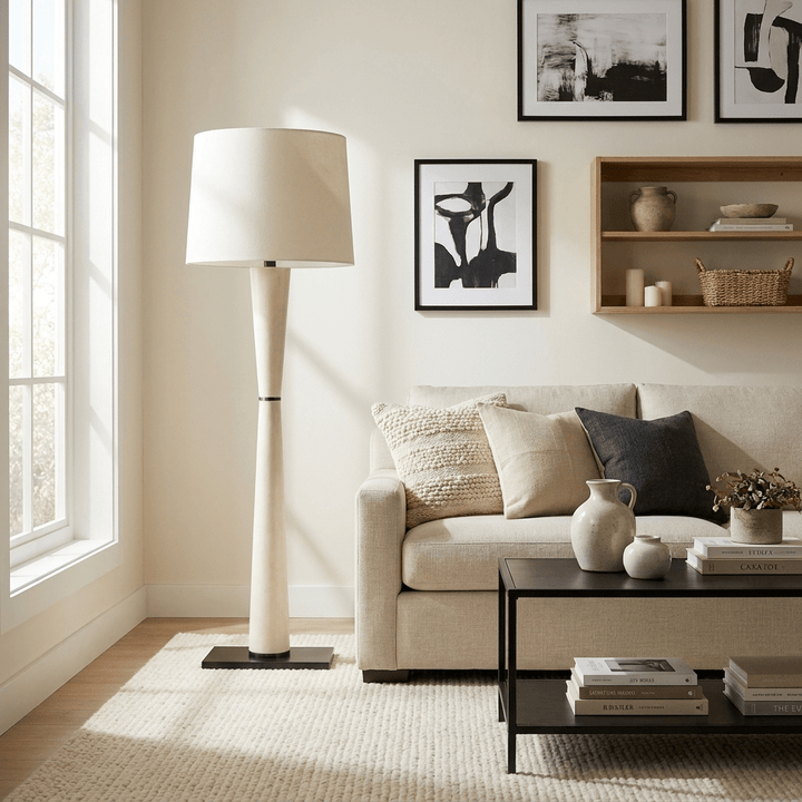 Luxe Leather Floor Lamp - Vakkerlight