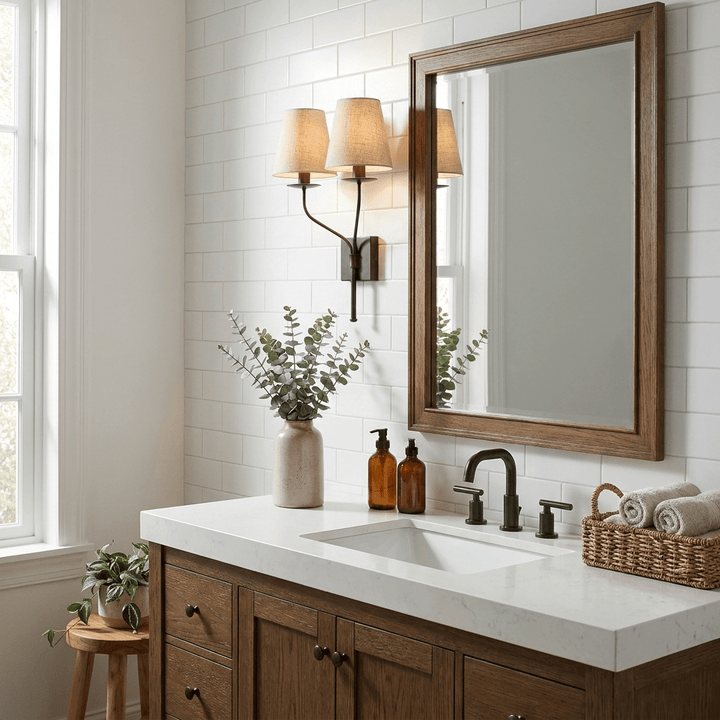 Lysenne Double Arm Fabric Wall Sconce - Vakkerlight