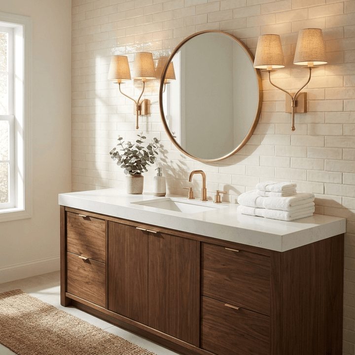 Lysenne Double Arm Fabric Wall Sconce - Vakkerlight