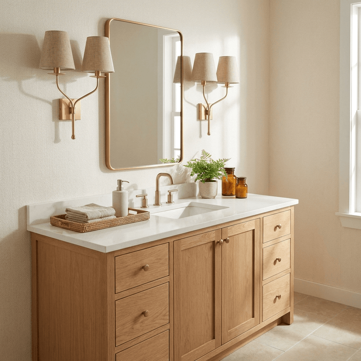 Lysenne Double Arm Fabric Wall Sconce - Vakkerlight