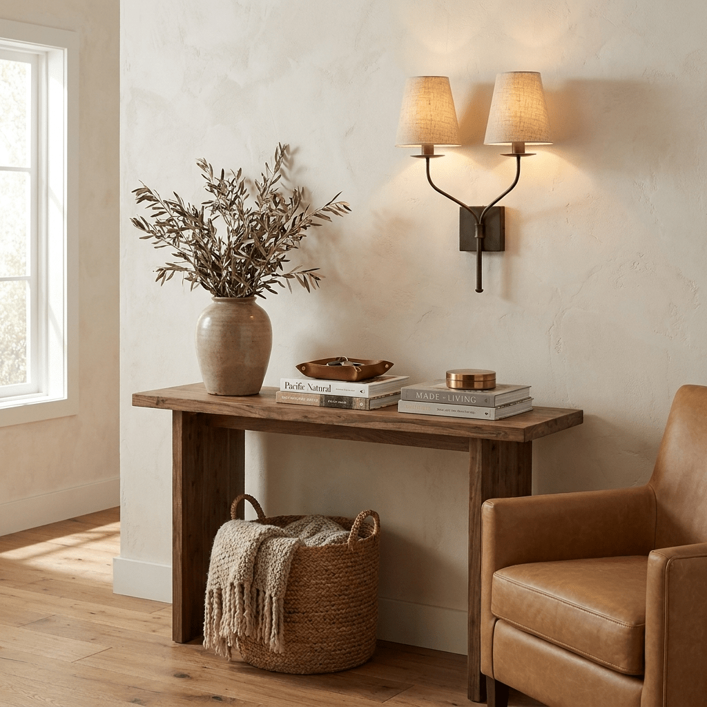 Lysenne Double Arm Fabric Wall Sconce - Vakkerlight