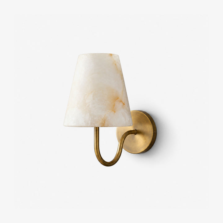 Maellis Alabaster Shade Wall Sconce