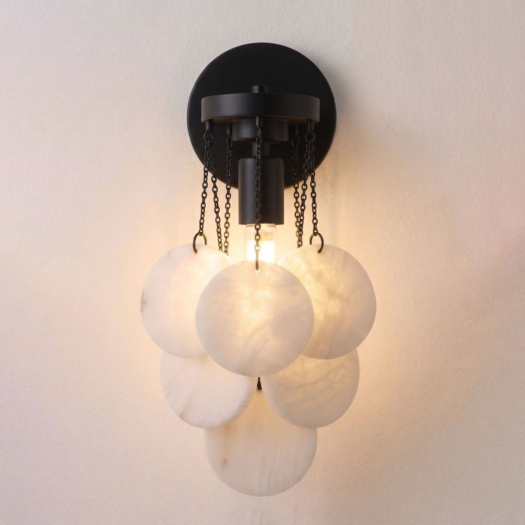 Magnolia Alabaster Disc Sconce - Vakkerlight