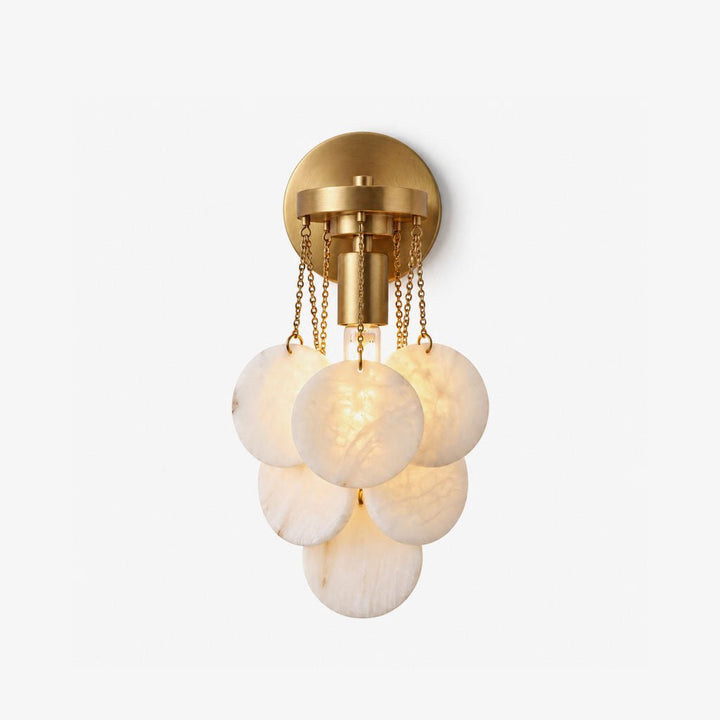 Magnolia Alabaster Disc Sconce - Vakkerlight