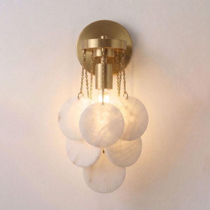 Magnolia Alabaster Disc Sconce - Vakkerlight