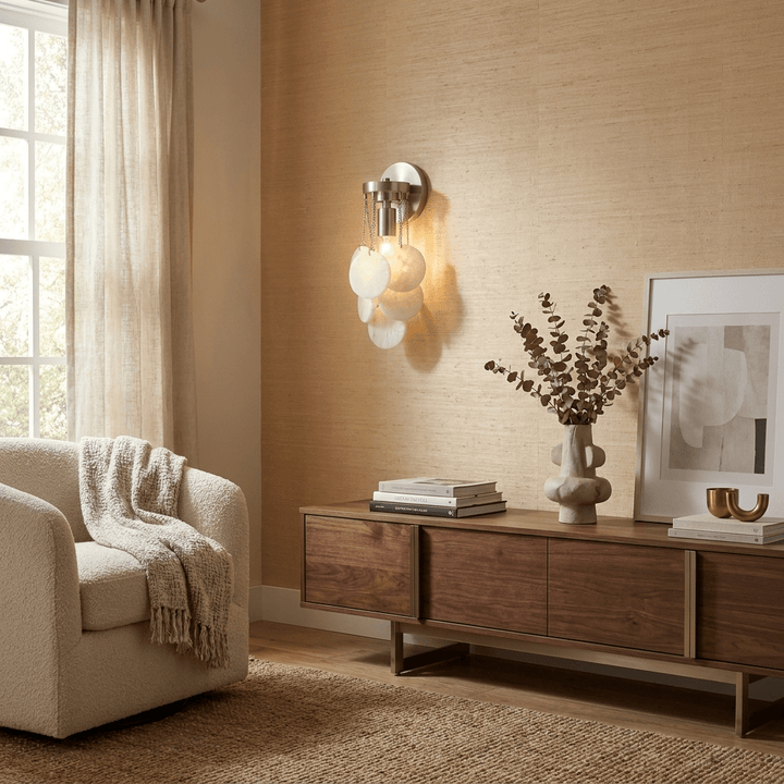 Magnolia Alabaster Disc Sconce - Vakkerlight