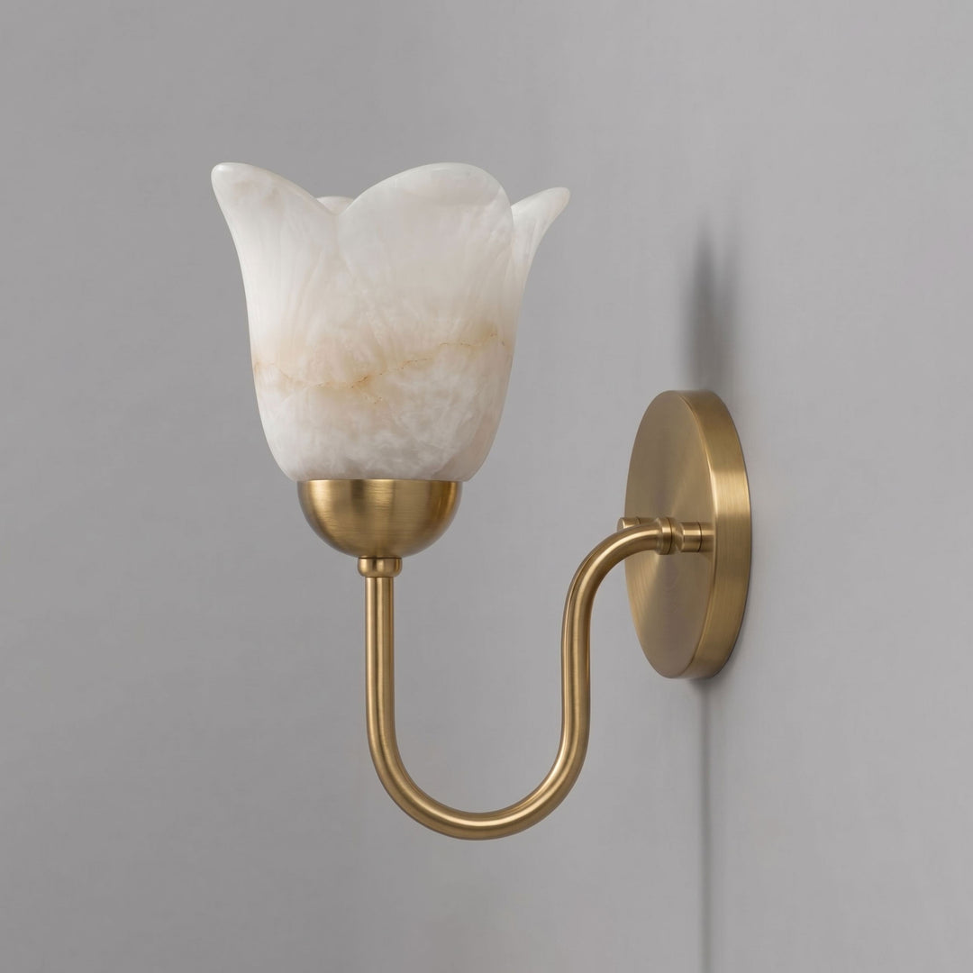 Magnolia Alabaster Wall Sconce