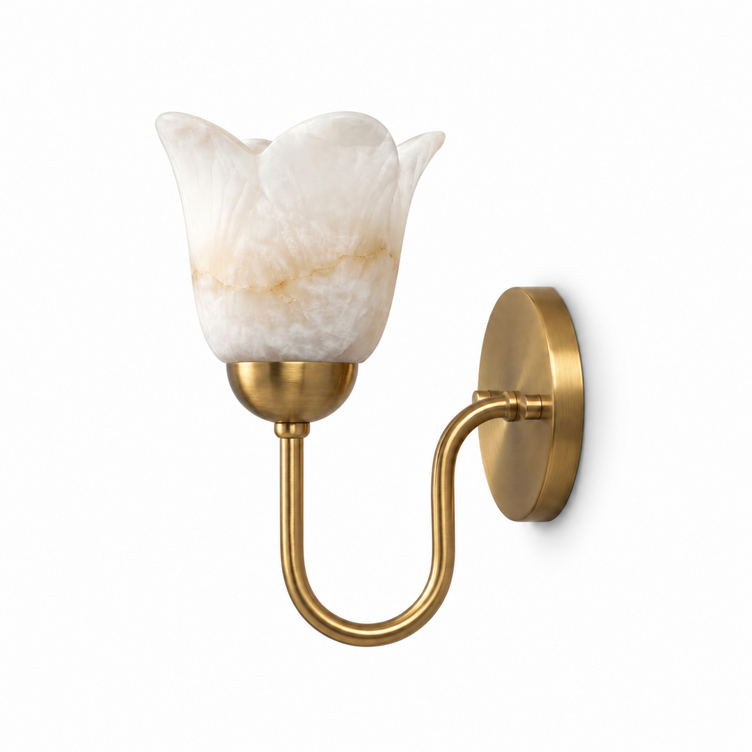 Magnolia Alabaster Wall Sconce