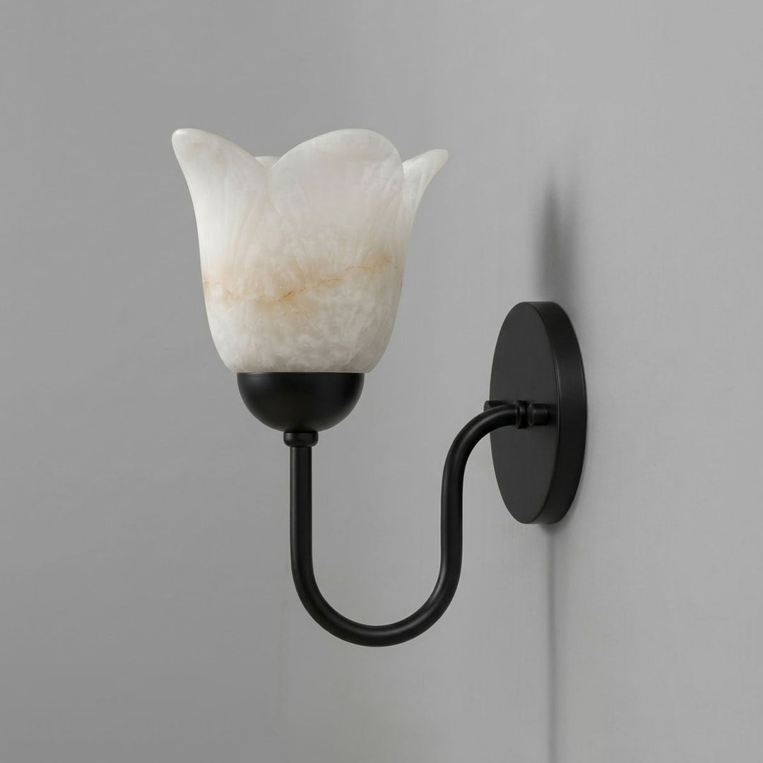 Magnolia Alabaster Wall Sconce