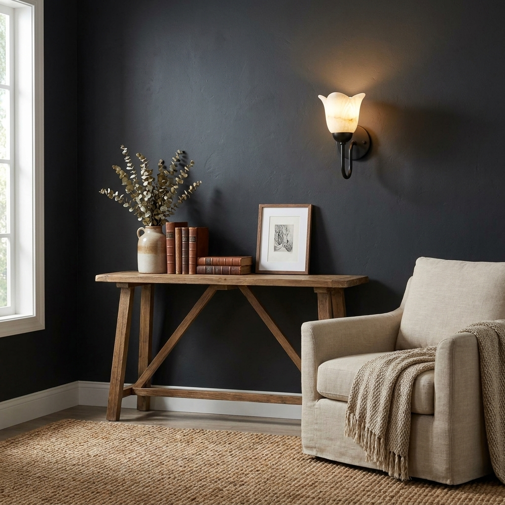 Magnolia Alabaster Wall Sconce