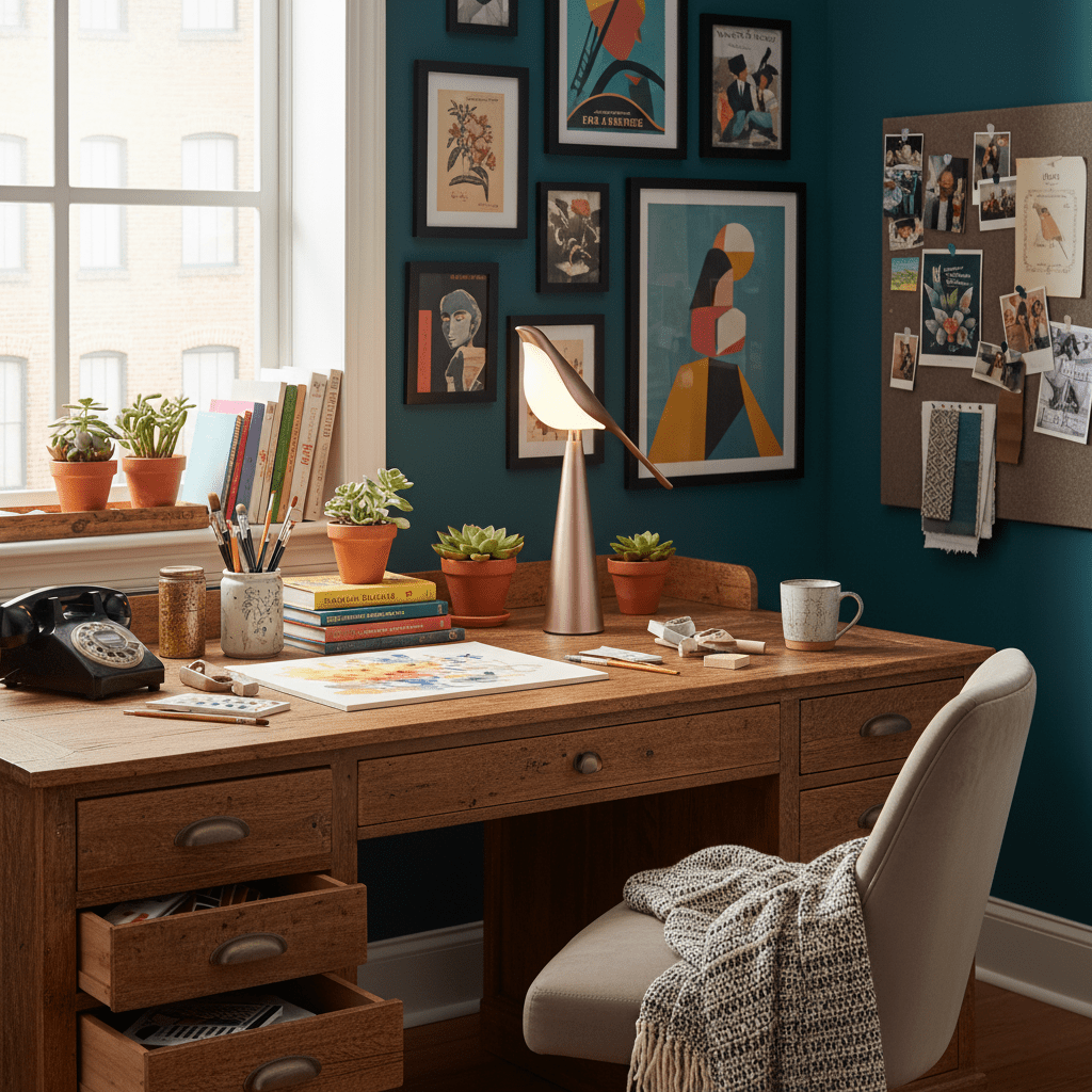 Magpie Art Table Lamp - Vakkerlight