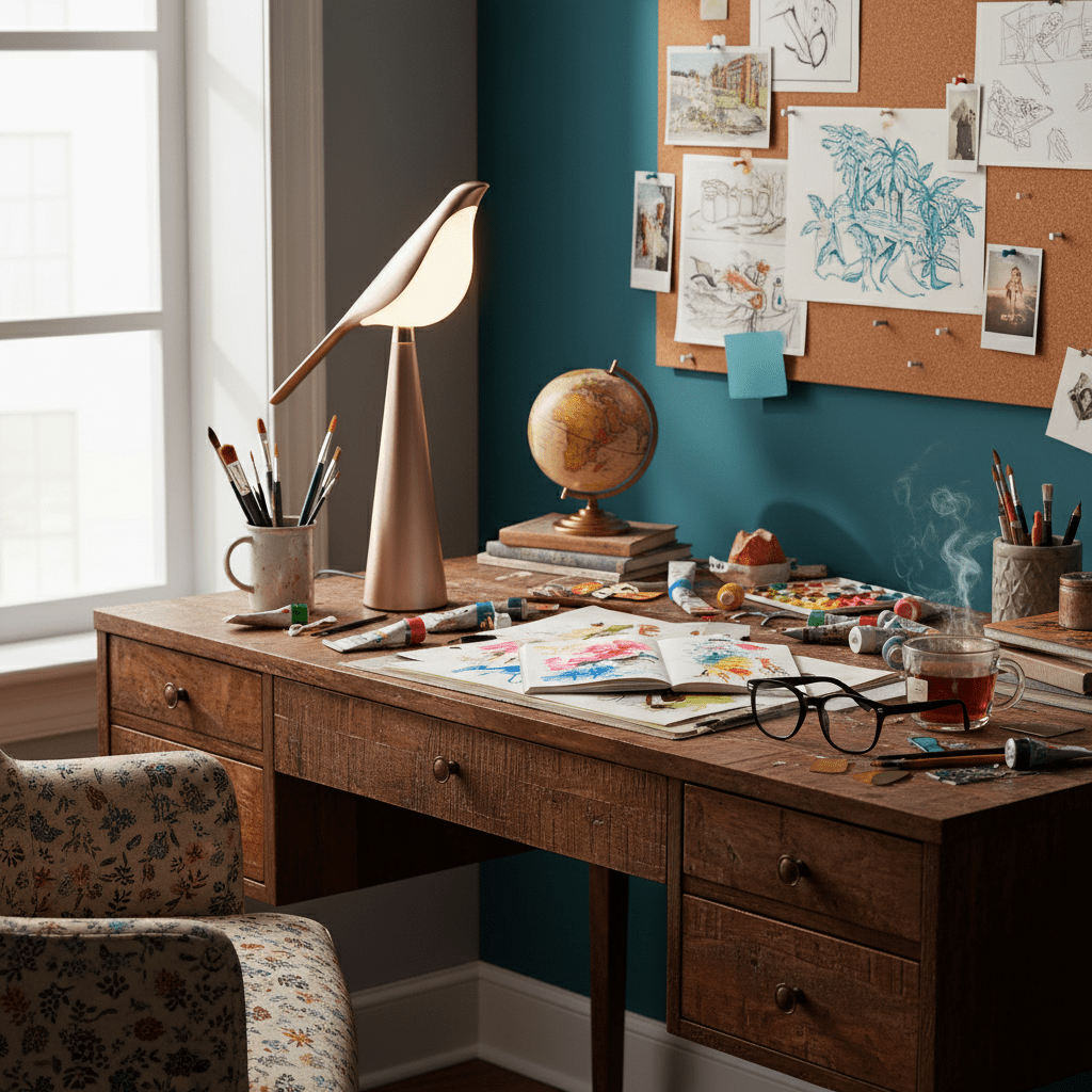 Magpie Art Table Lamp - Vakkerlight