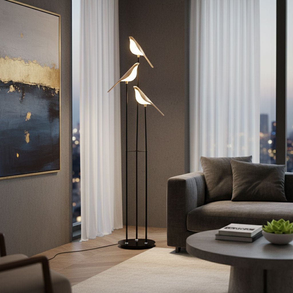 Magpie Perch Floor Lamp - Vakkerlight