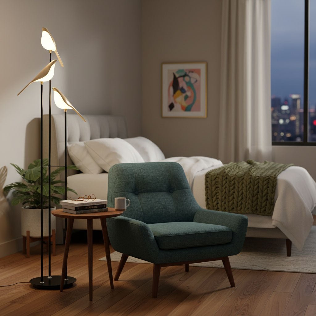 Magpie Perch Floor Lamp - Vakkerlight