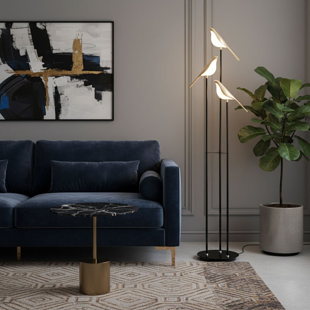Magpie Perch Floor Lamp - Vakkerlight